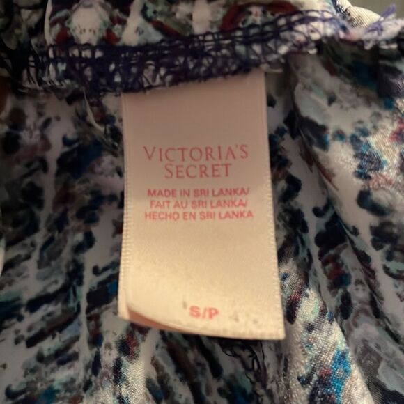 Victoria Secrets Geometric Tribal Striped Pajama Shorts Blue S/P - Picture 7 of 8